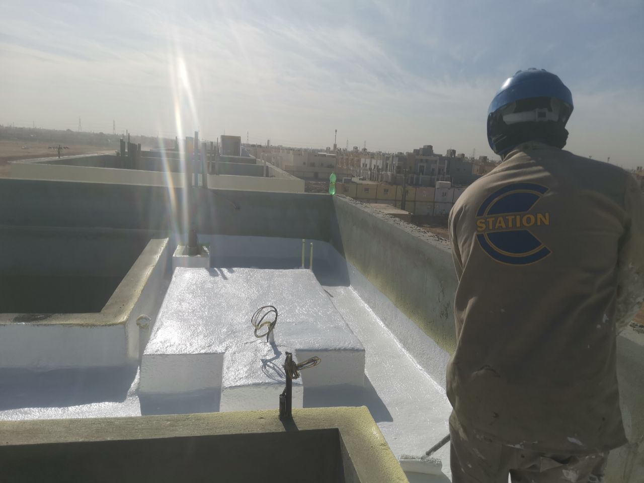 Roofing - UV Waterproofing Coating on SPF